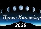 Лунен календар 2025